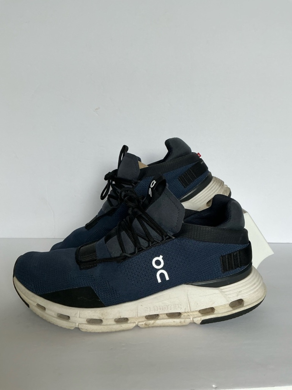 On Running Cloudnova Foam Navy/Black Trainers Athletic Sneakers 9W